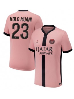 Muži Futbalové oblečenie Paris Saint-Germain Randal Kolo Muani #23 2024-25 Krátky Rukáv - Tretina